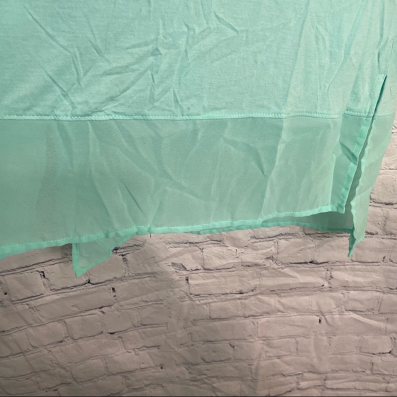 Seafoam Green Blouse Large - Picture 3 of 8